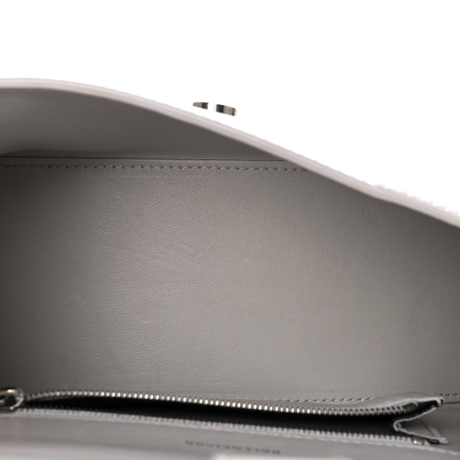 Balenciaga Shiny Box Calfskin Small Hourglass Top Handle Bag Chalky White 5 of 15