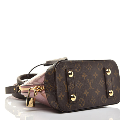 Louis Vuitton Vernis Monogram Alma BB Rose Pale Metallise 7 of 9