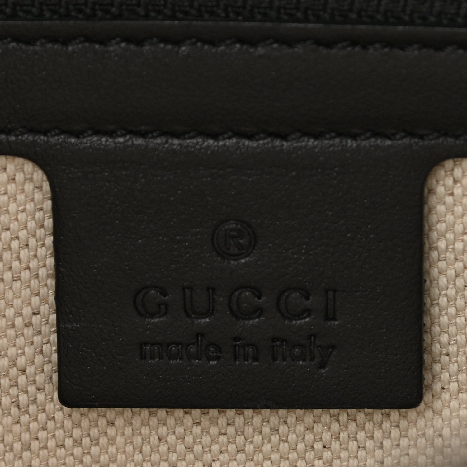 Gucci Calfskin GG Tennis Embossed Zip Pouch Black 6 of 7