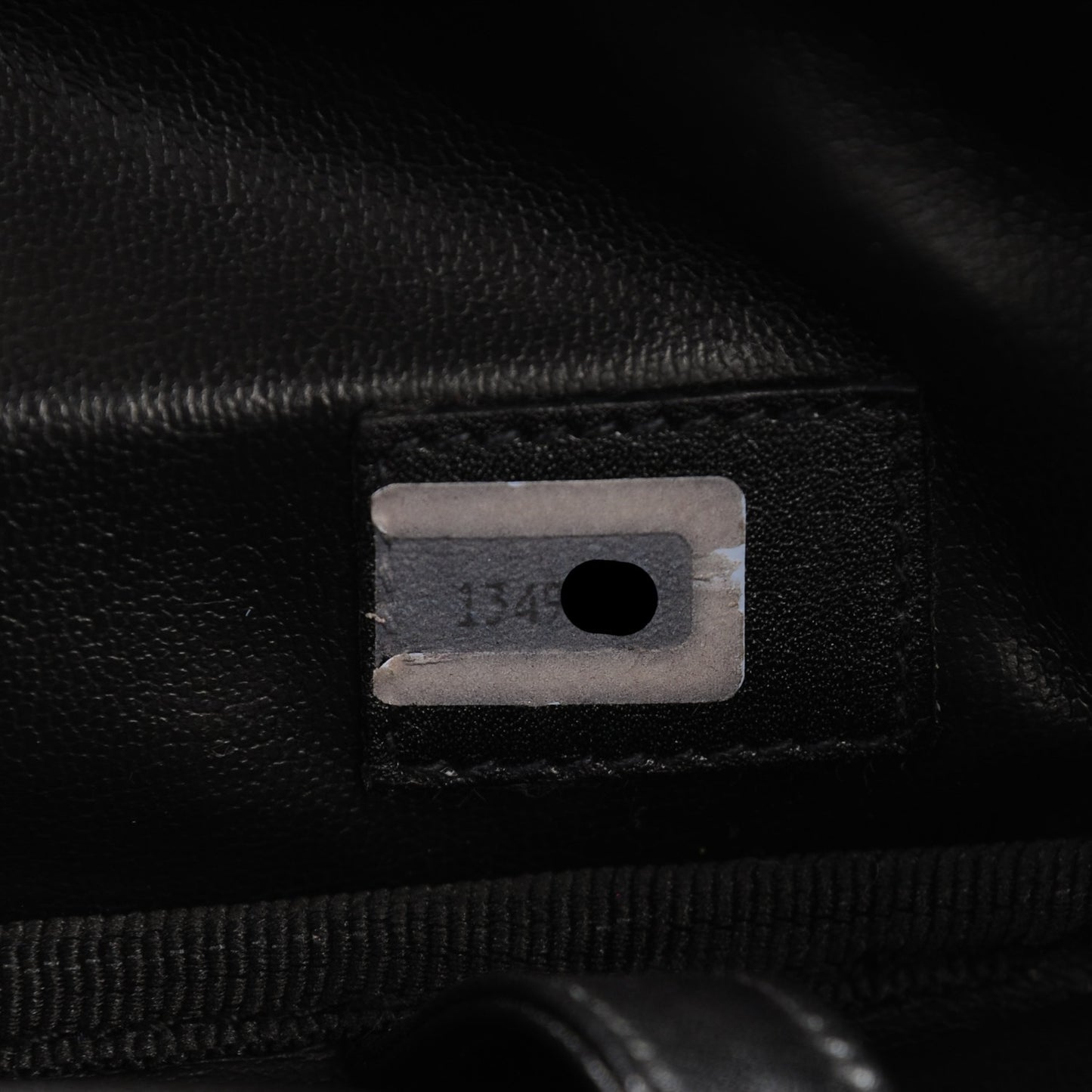 Lambskin Stitched Suitcase Travel Bag Black