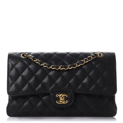 Chanel Caviar Quilted Medium Double Flap Black 1 of 8