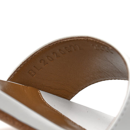 Hermes Calfskin Baia Sandals 36 White 8 of 8