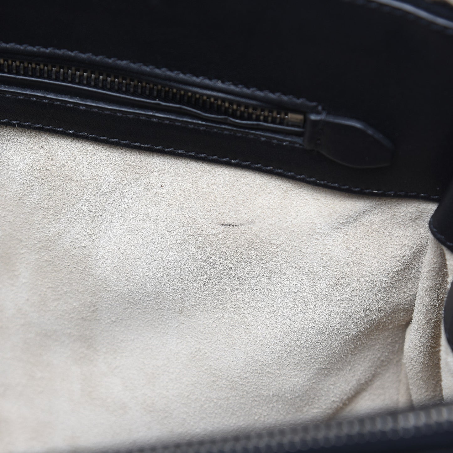 City Calf Hand Stitched Medium Galleria Double Zip Tote Black