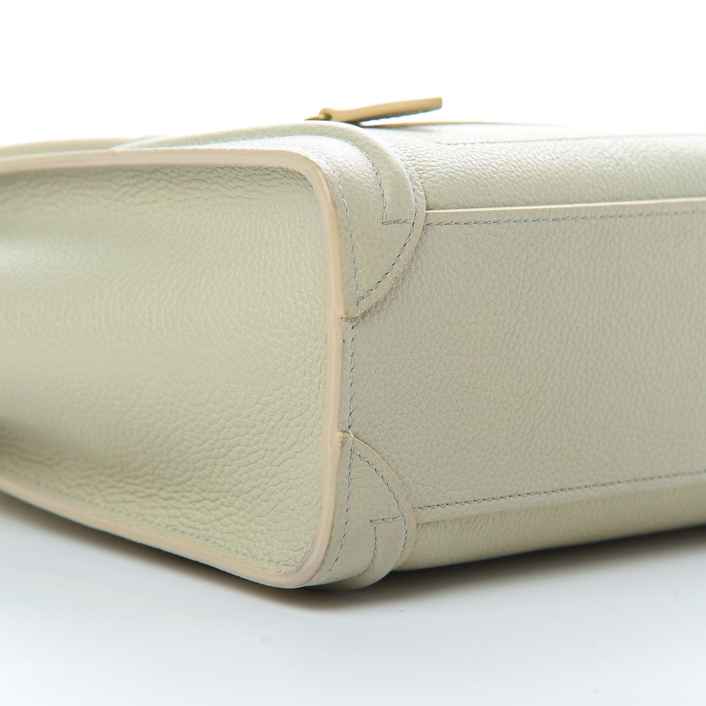 Drummed Calfskin Nano Luggage Vert D'eau