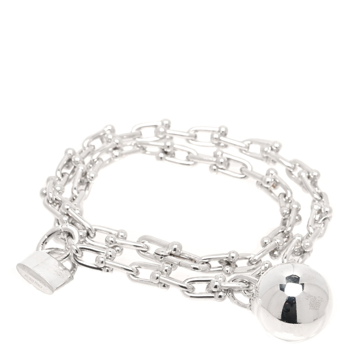 Tiffany Sterling Silver HardWear Wrap Bracelet 1 of 6