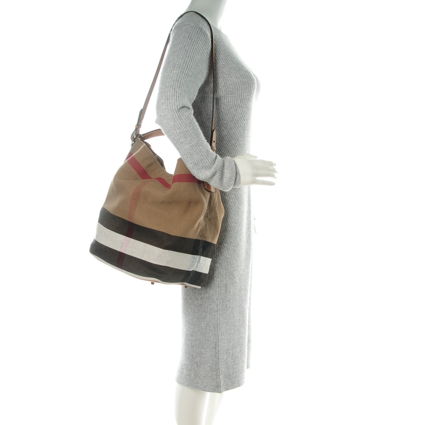 Canvas Mega Check Medium Ashby Saddle Brown