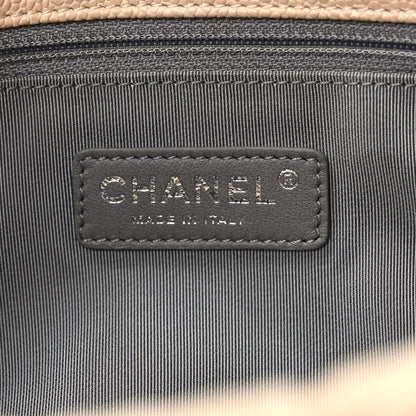 Chanel Caviar Quilted French Riviera Hobo Beige 6 of 9