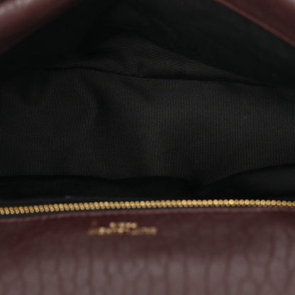 Saint Laurent Grained Lambskin Medium Calypso Dark Currant 5 of 10
