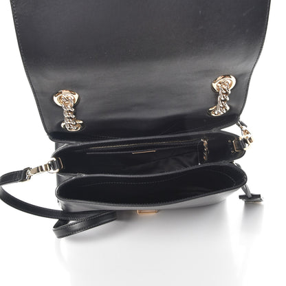 Miu Miu Soft Calfskin Top Handle Satchel Nero Black 6 of 10
