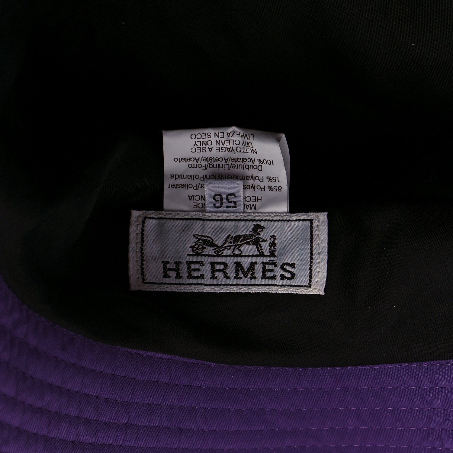 Hermes Polyester Nylon Bucket Hat 56 5 of 6