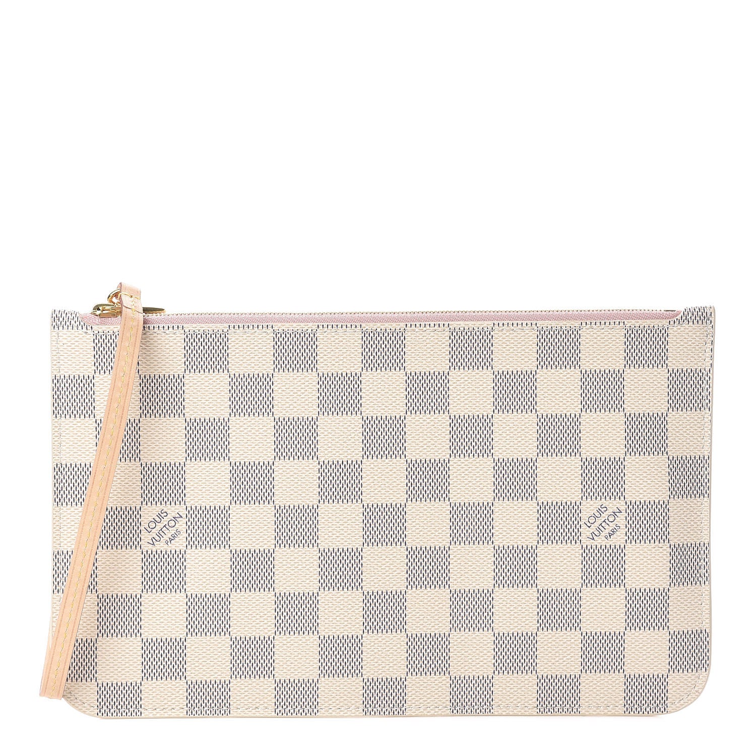 Louis Vuitton Damier Azur Neverfull MM GM Pochette Rose Ballerine 1 of 7