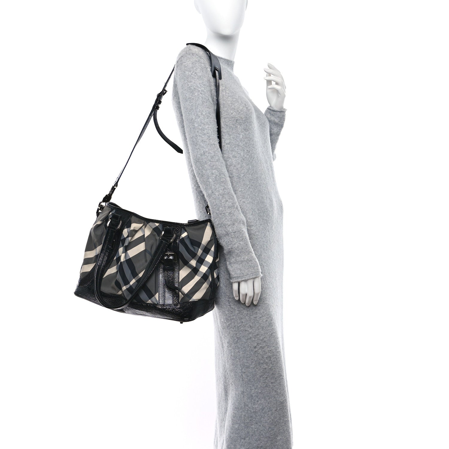 Burberry Nylon Beat Check Lowry Black 2 of 10