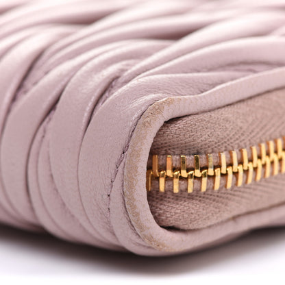 Miu Miu Matelasse Zip Around Wallet Mughetto 9 of 15