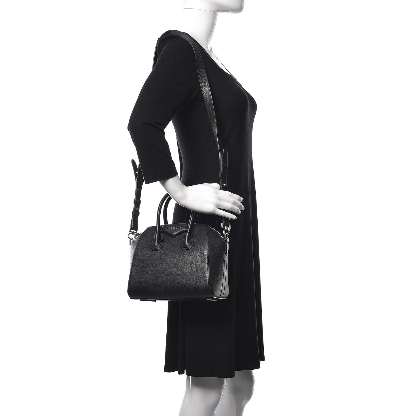 Sugar Goatskin Mini Antigona Black