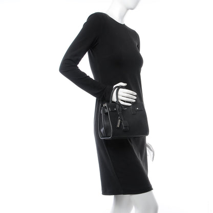 Saint Laurent Grained Calfskin Nano Sac De Jour Souple Black 3 of 8