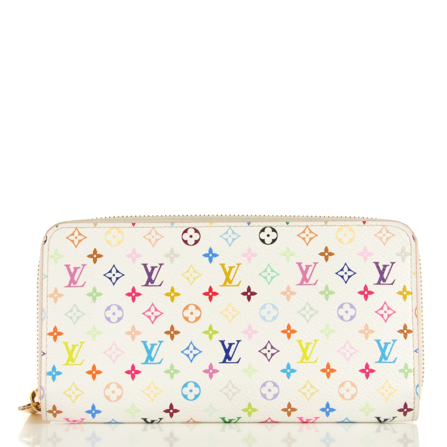 Monogram Multicolor Zippy Wallet White Litchi