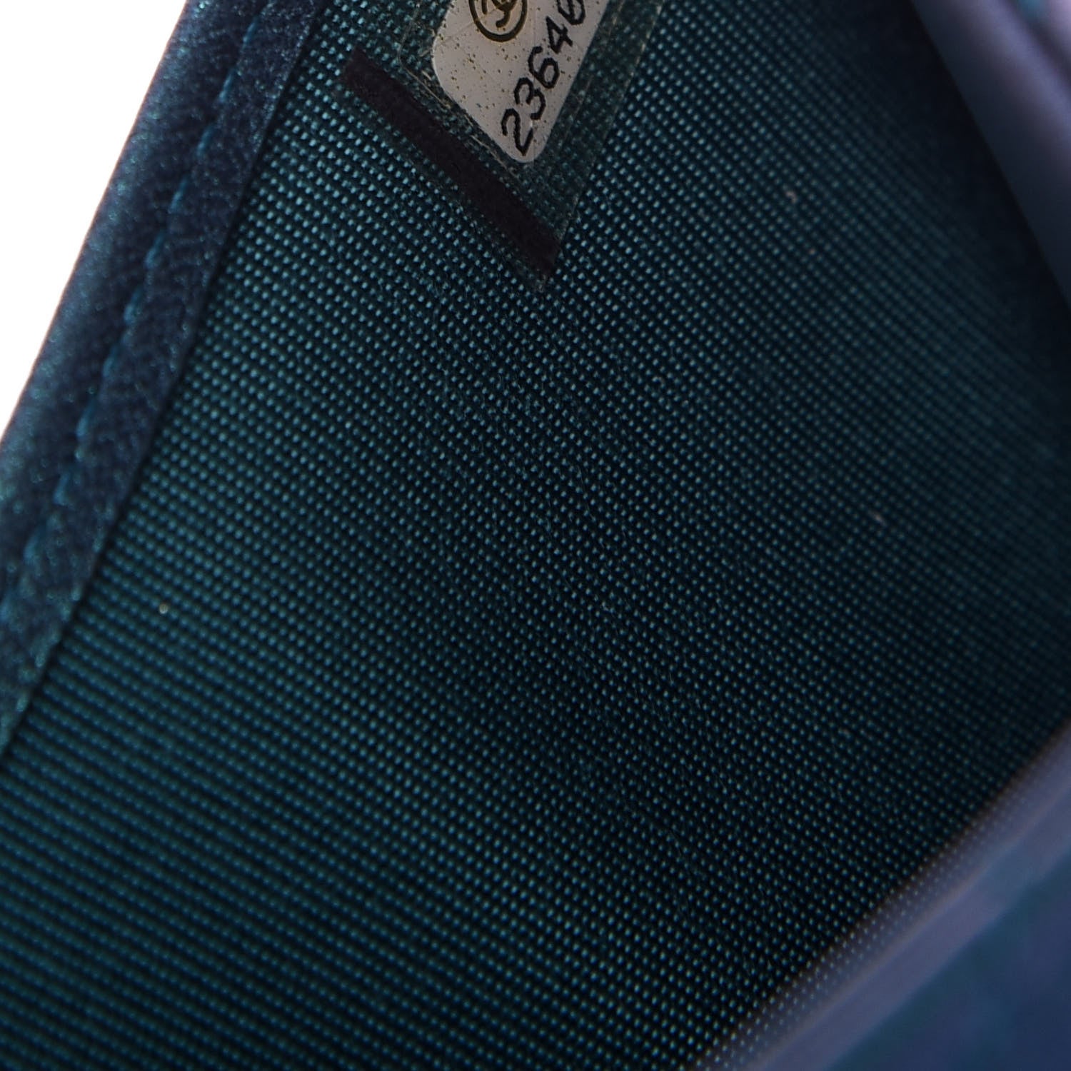 Chanel Iridescent Lambskin Quilted Small Compact Wallet Turquoise 8 of 9