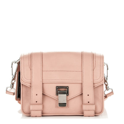 Proenza Schouler Lambskin PS1 Mini Pouch Messenger Bag Light Pink 1 of 6