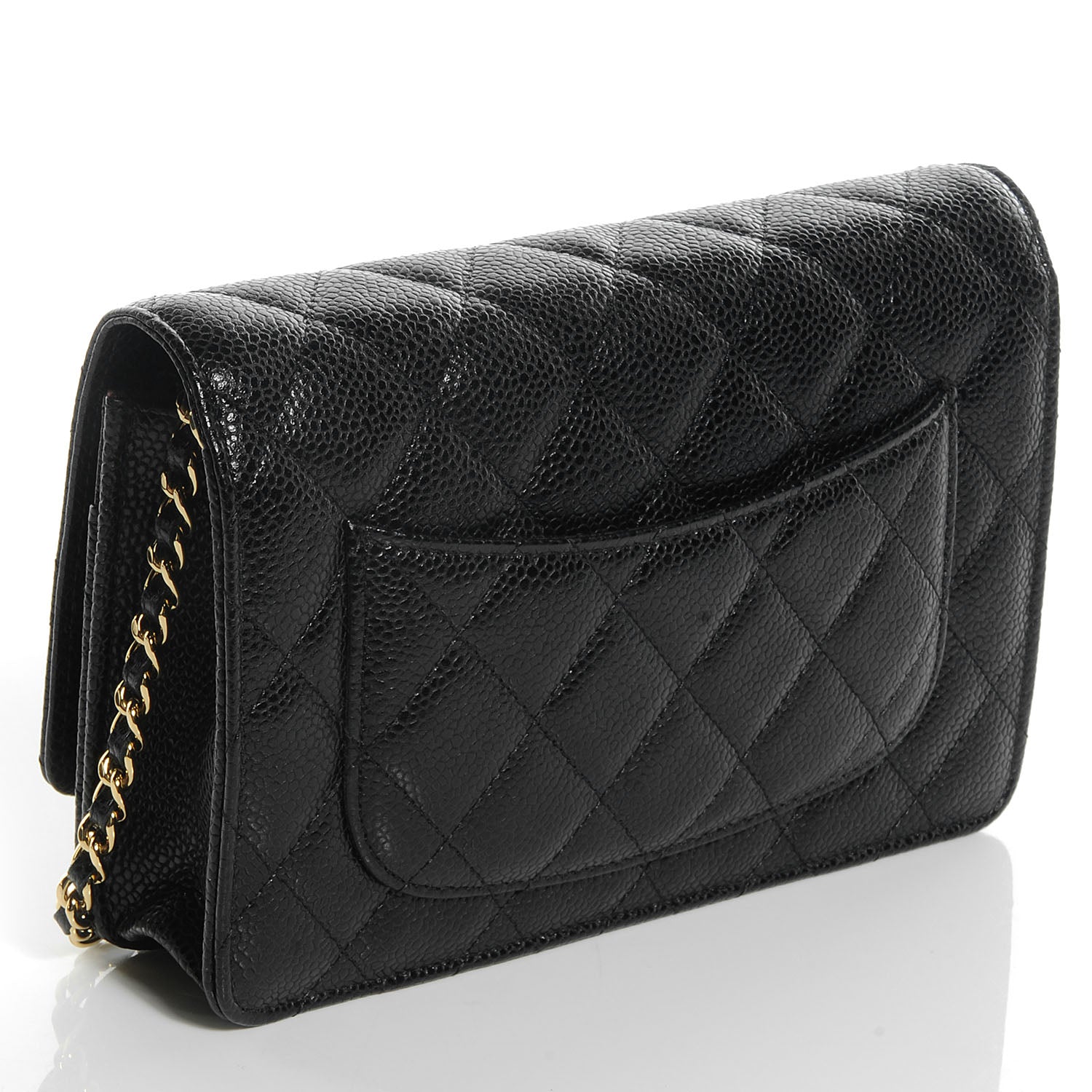 Chanel Caviar Quilted Wallet On Chain WOC Black 3 of 9
