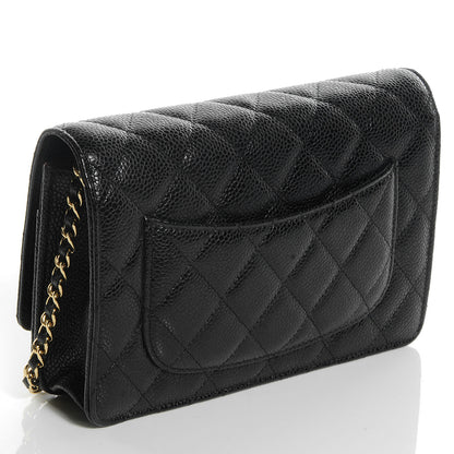 Chanel Caviar Quilted Wallet On Chain WOC Black 3 of 9