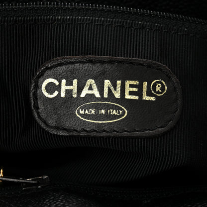 Chanel Caviar CC Shopper Tote Black 6 of 10