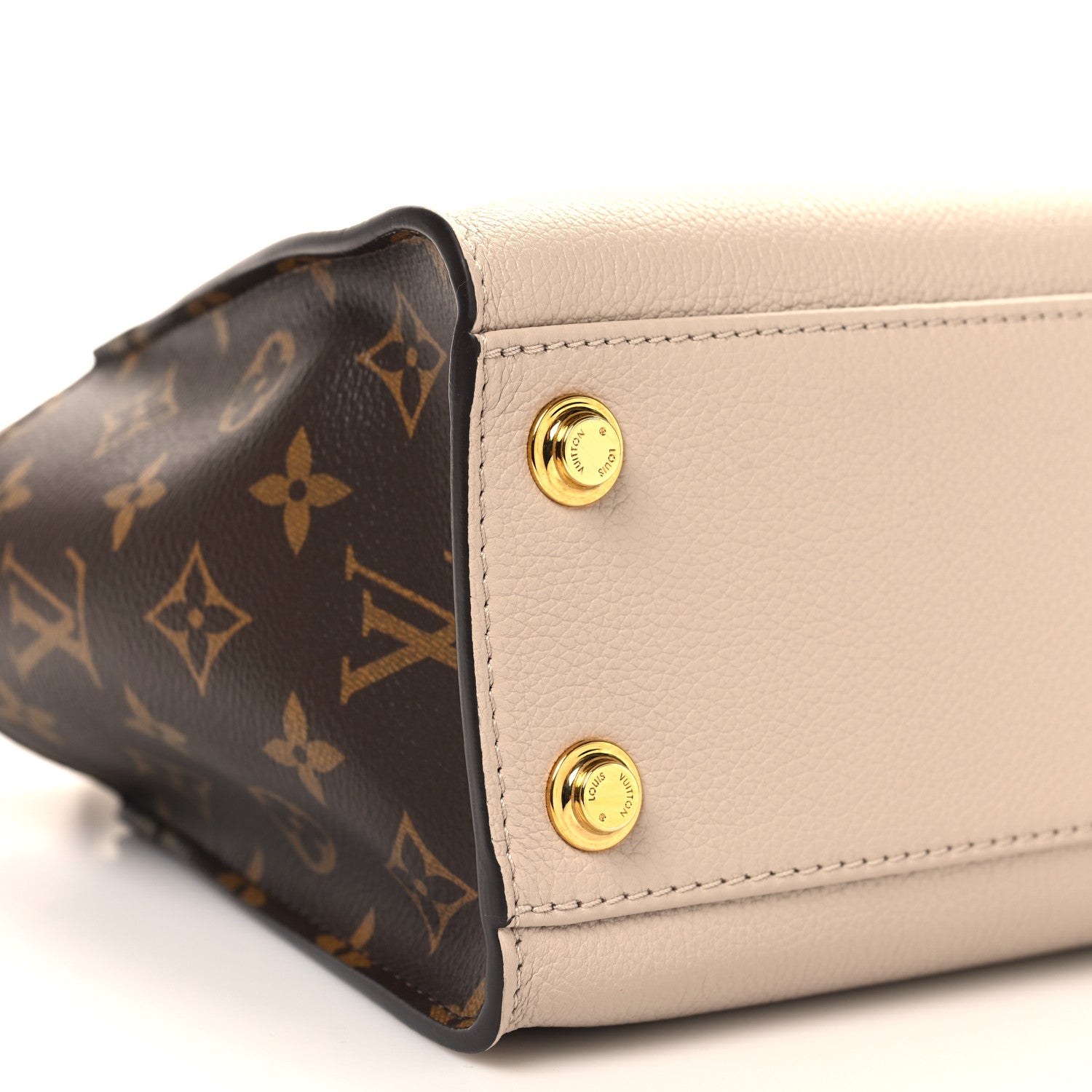 Louis Vuitton Calfskin Monogram On My Side PM Greige 8 of 10