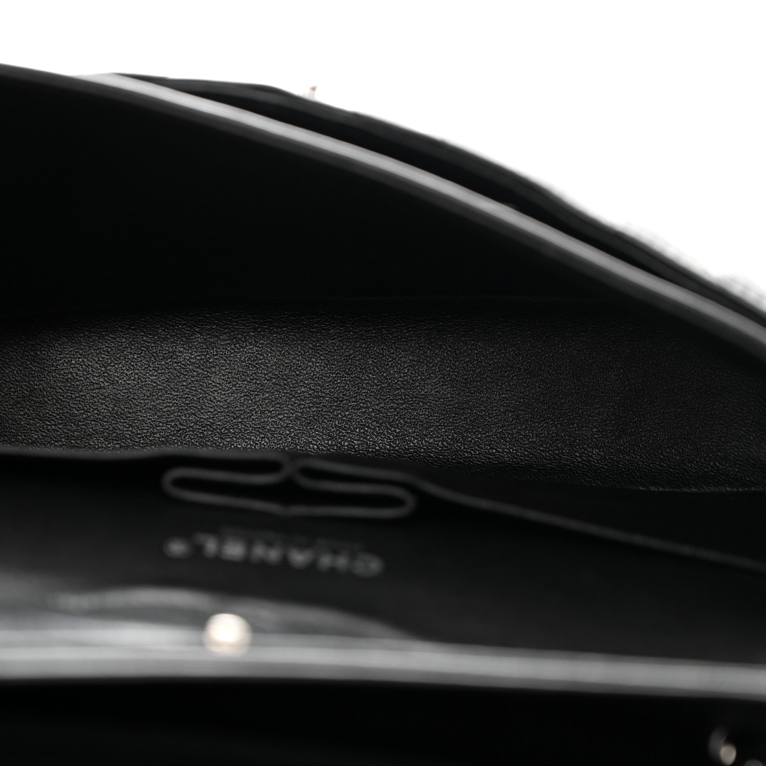 Chanel Lambskin Chevron Quilted Medium Double Flap Black 5 of 10