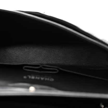 Chanel Lambskin Chevron Quilted Medium Double Flap Black 5 of 10