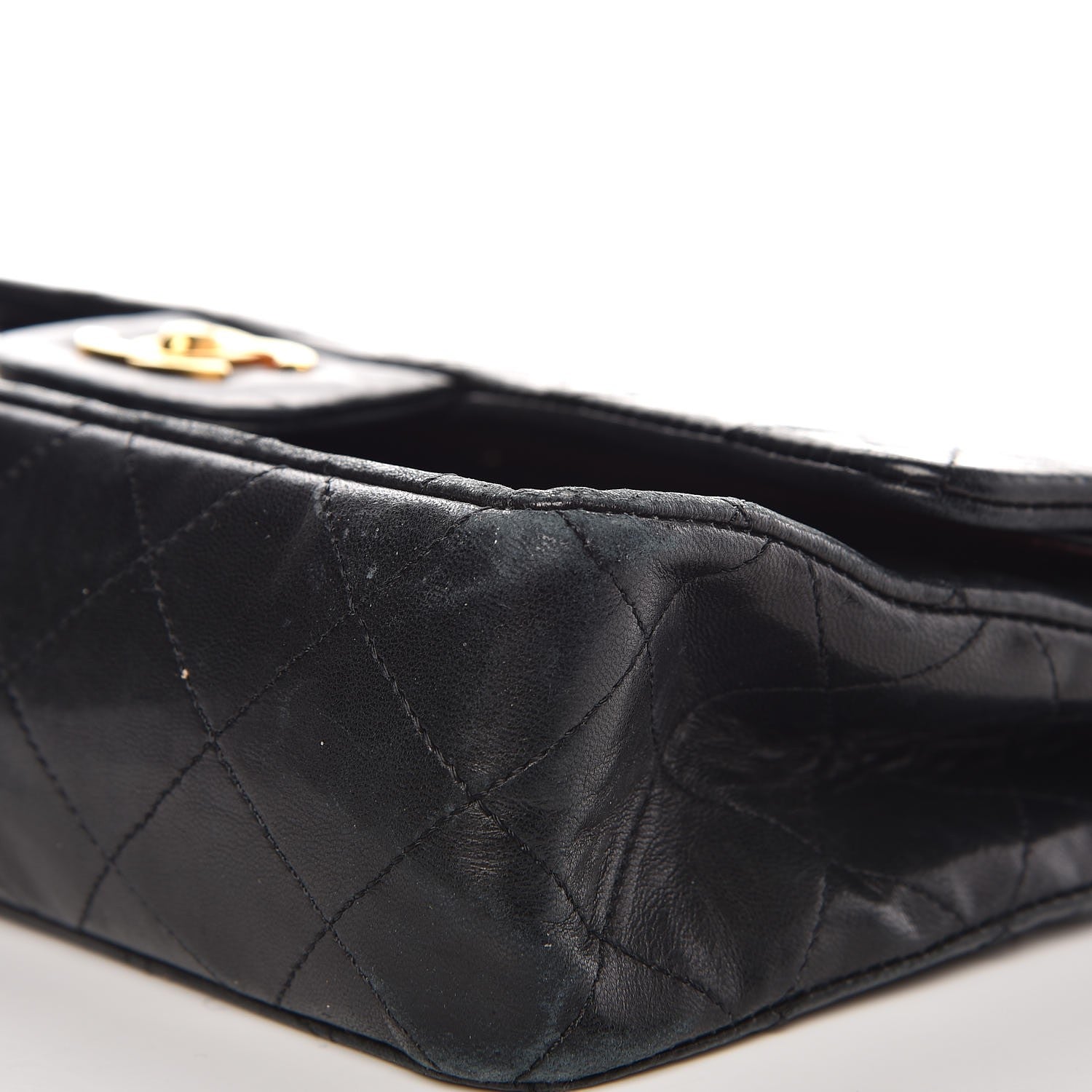 Chanel Lambskin Quilted Small Double Flap Black 15 of 17