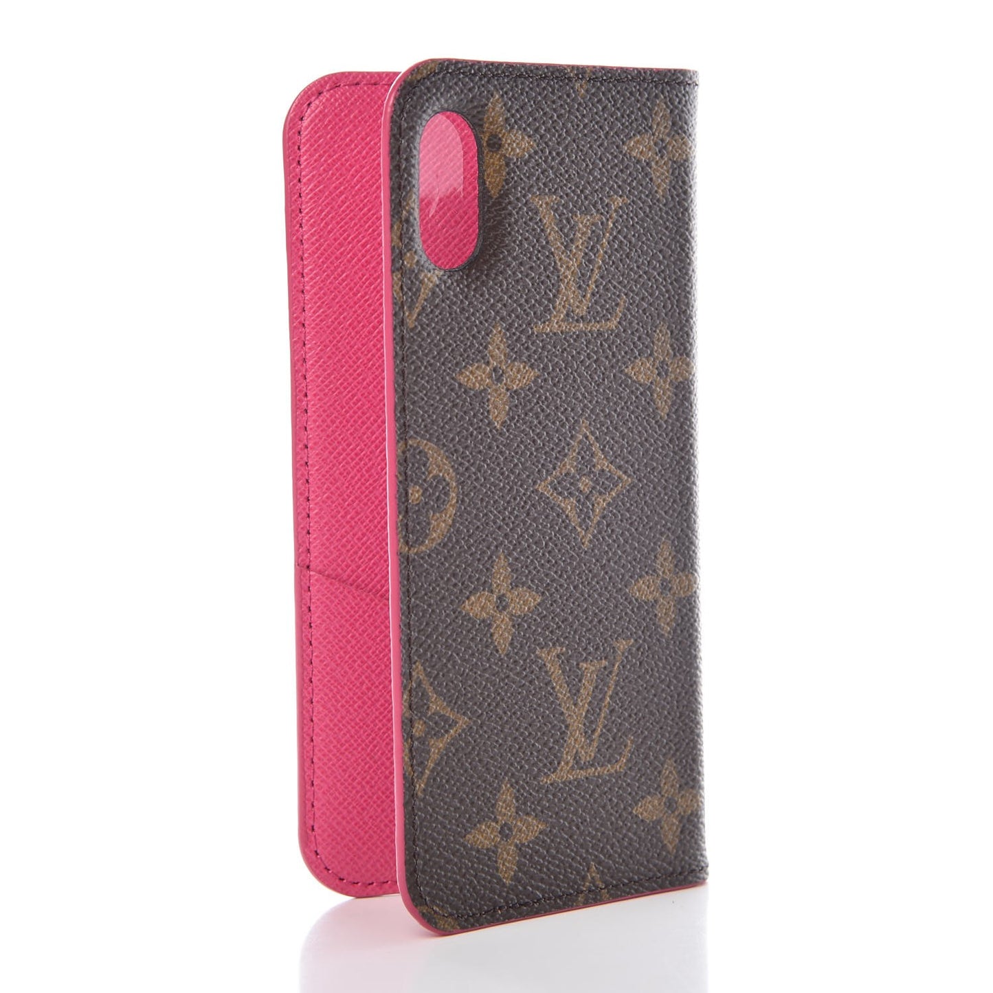Monogram iPhone X Folio Case Rose Pop