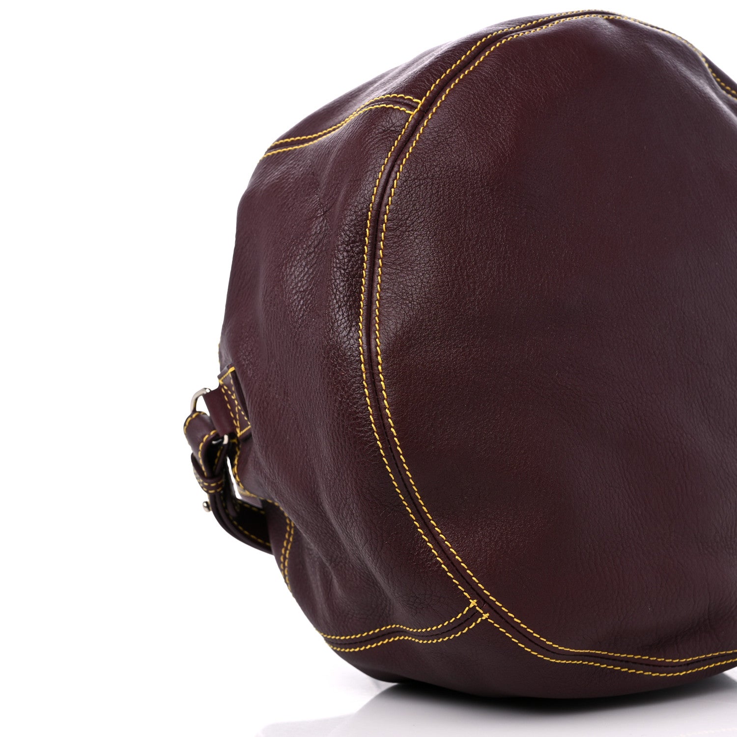 Balenciaga Calfskin Round Air Hobo Burgundy 7 of 10