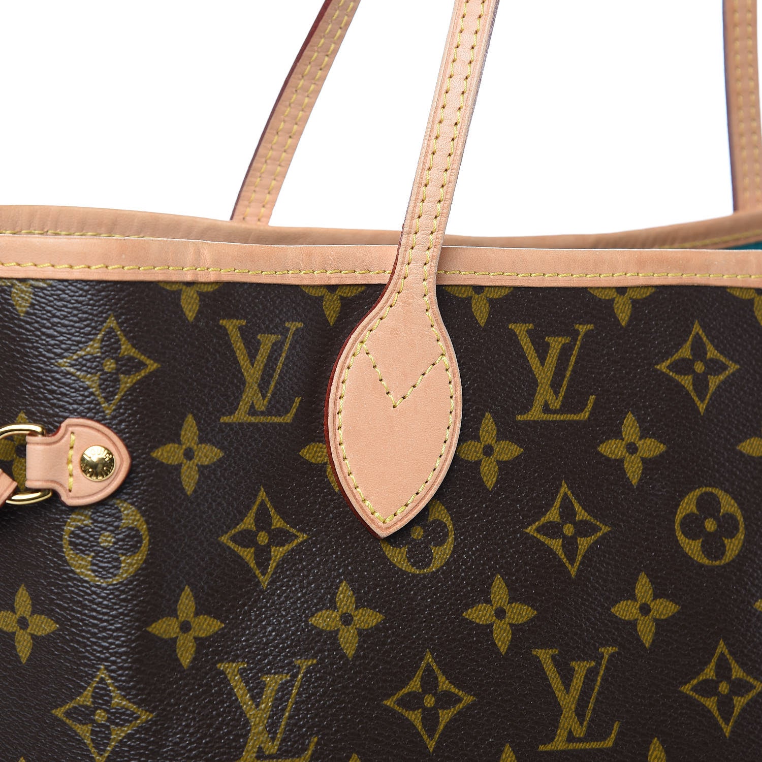 Louis Vuitton Monogram V Neverfull MM Turquoise 11 of 12