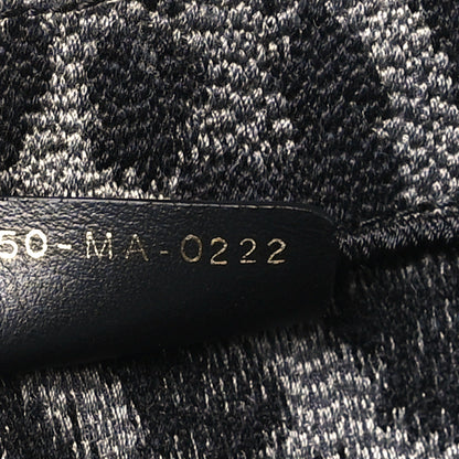 Christian Dior Canvas Mizza Embroidered Large Leopard Book Tote Grey 7 of 9