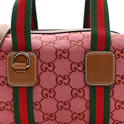Gucci GG Supreme Web Mini GG Top Handle Bag Pink Beige 8 of 10
