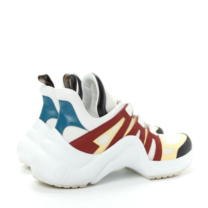 Louis Vuitton Calfskin Technical Nylon LV Archlight Sneakers 39 Terracotta 4 of 13