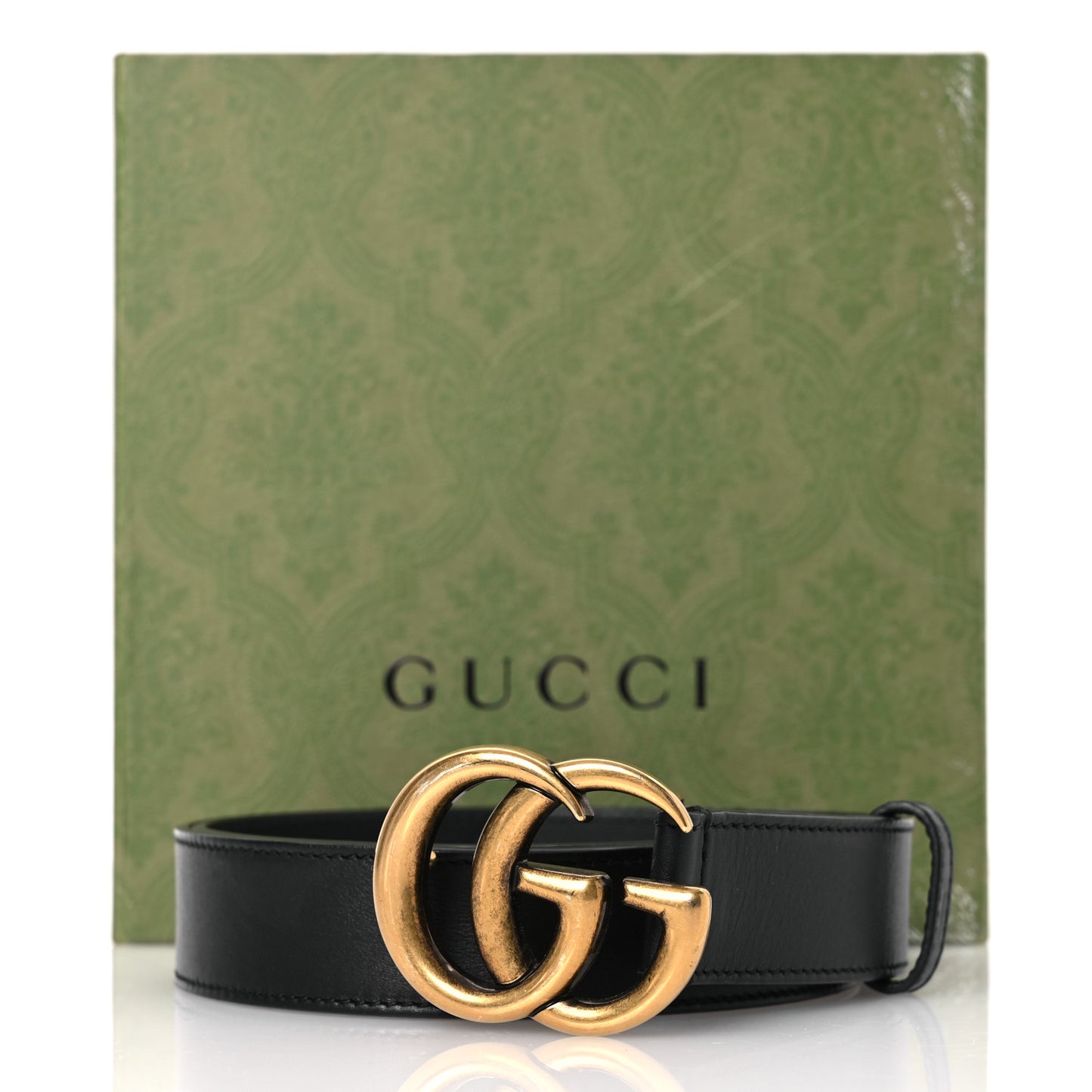 Calfskin Double G 30mm Belt 90 36 Black
