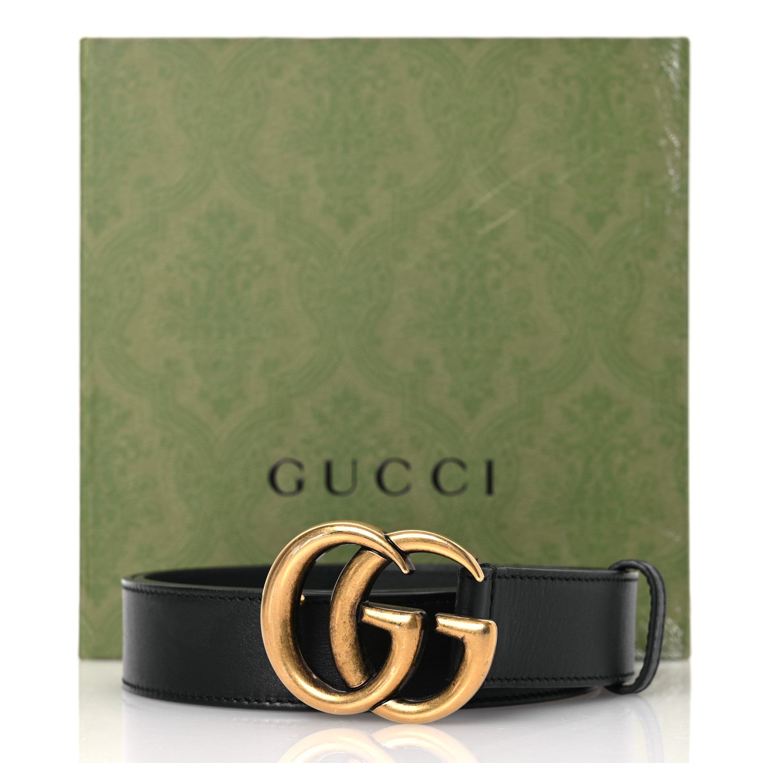 Gucci Calfskin Double G 30mm Belt 90 36 Black 9 of 9