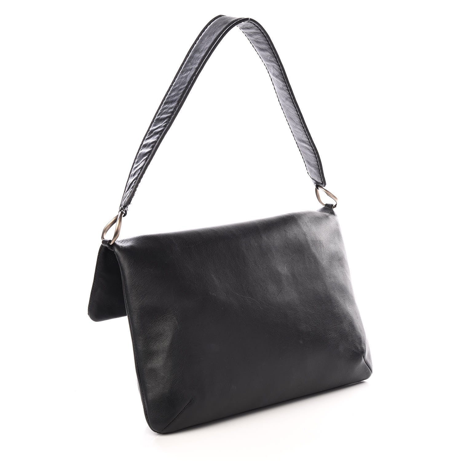 Chanel Calfskin Square Stitched Mademoiselle Shoulder Bag Black 2 of 9