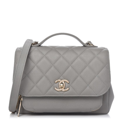 Chanel Caviar Quilted Small Business Affinity Flap Grey 1 of 10
