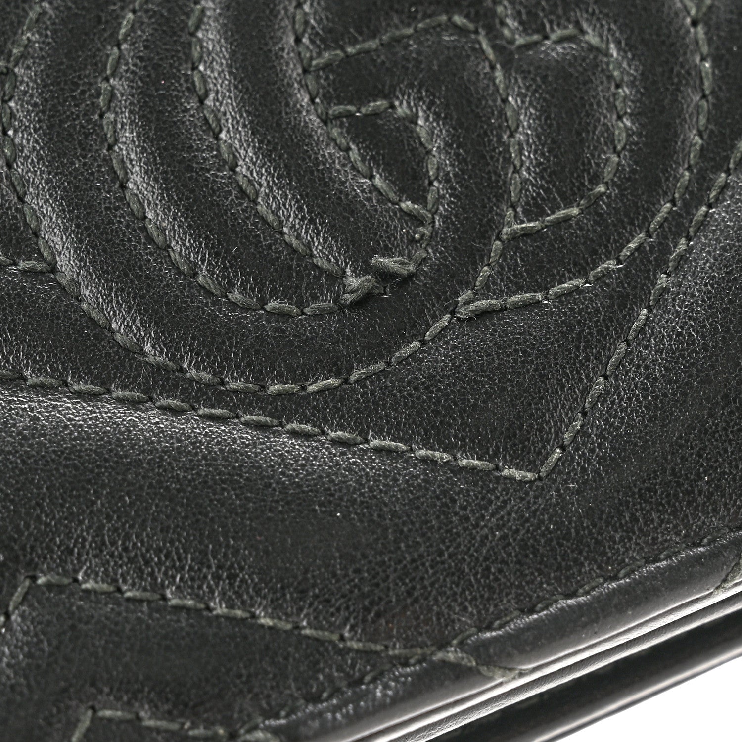 Gucci Calfskin Matelasse GG Marmont Card Case Wallet Black 10 of 10