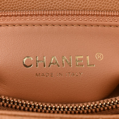 Chanel Caviar Quilted Small Coco Chain Handle Flap Brown 6 of 11