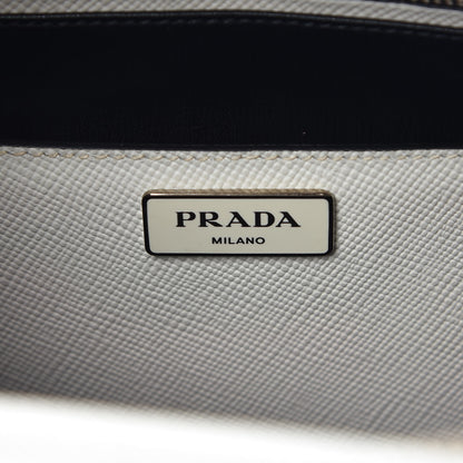 Prada Saffiano Cuir Twin Tote Talco 6 of 12