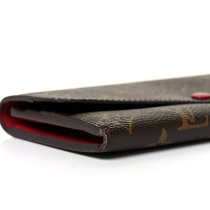 Louis Vuitton Monogram Emilie Wallet Rouge 7 of 8