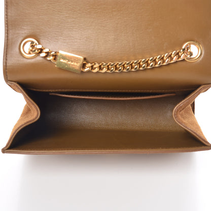 Saint Laurent Suede Small Classic Monogram Kate Tassel Satchel Light Ochre 9 of 21