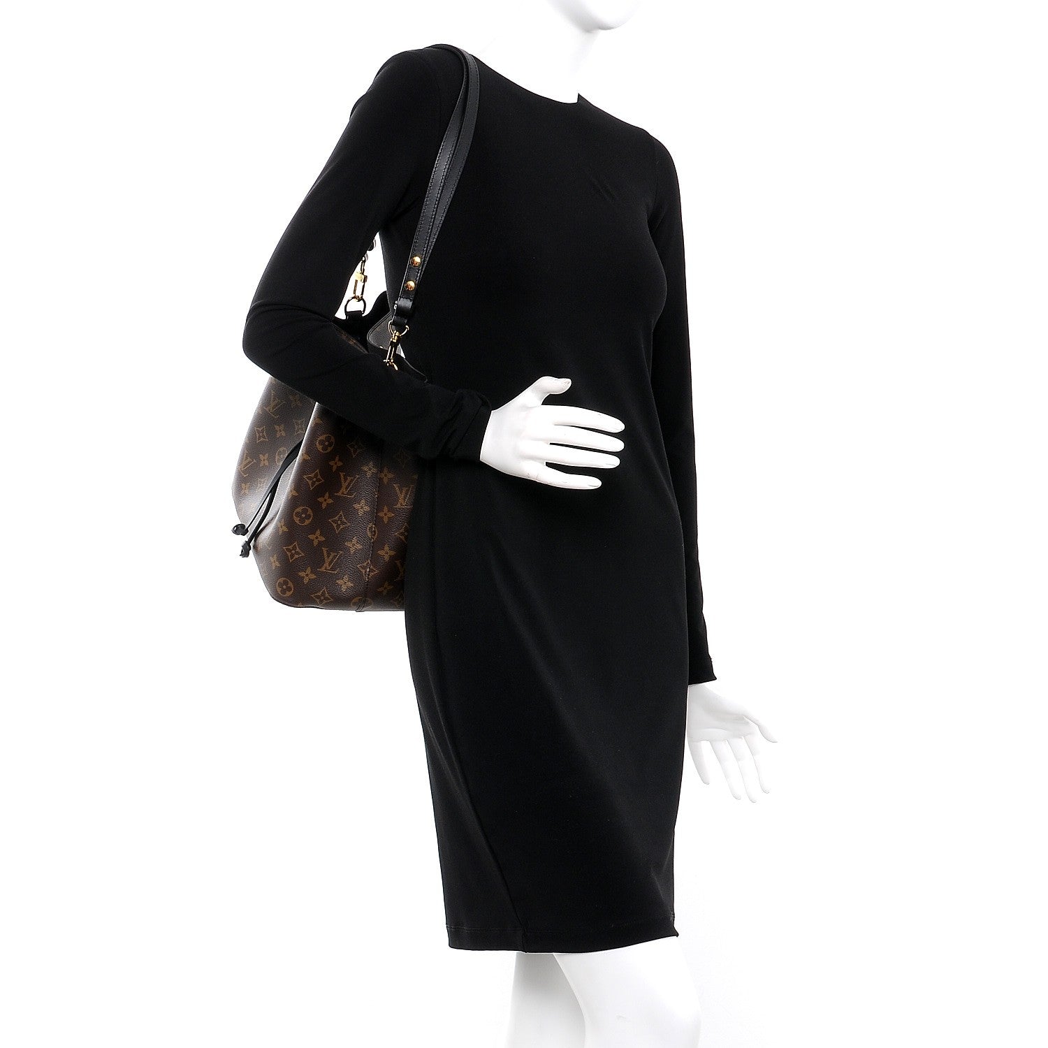 Louis Vuitton Monogram Neonoe MM Black 2 of 7