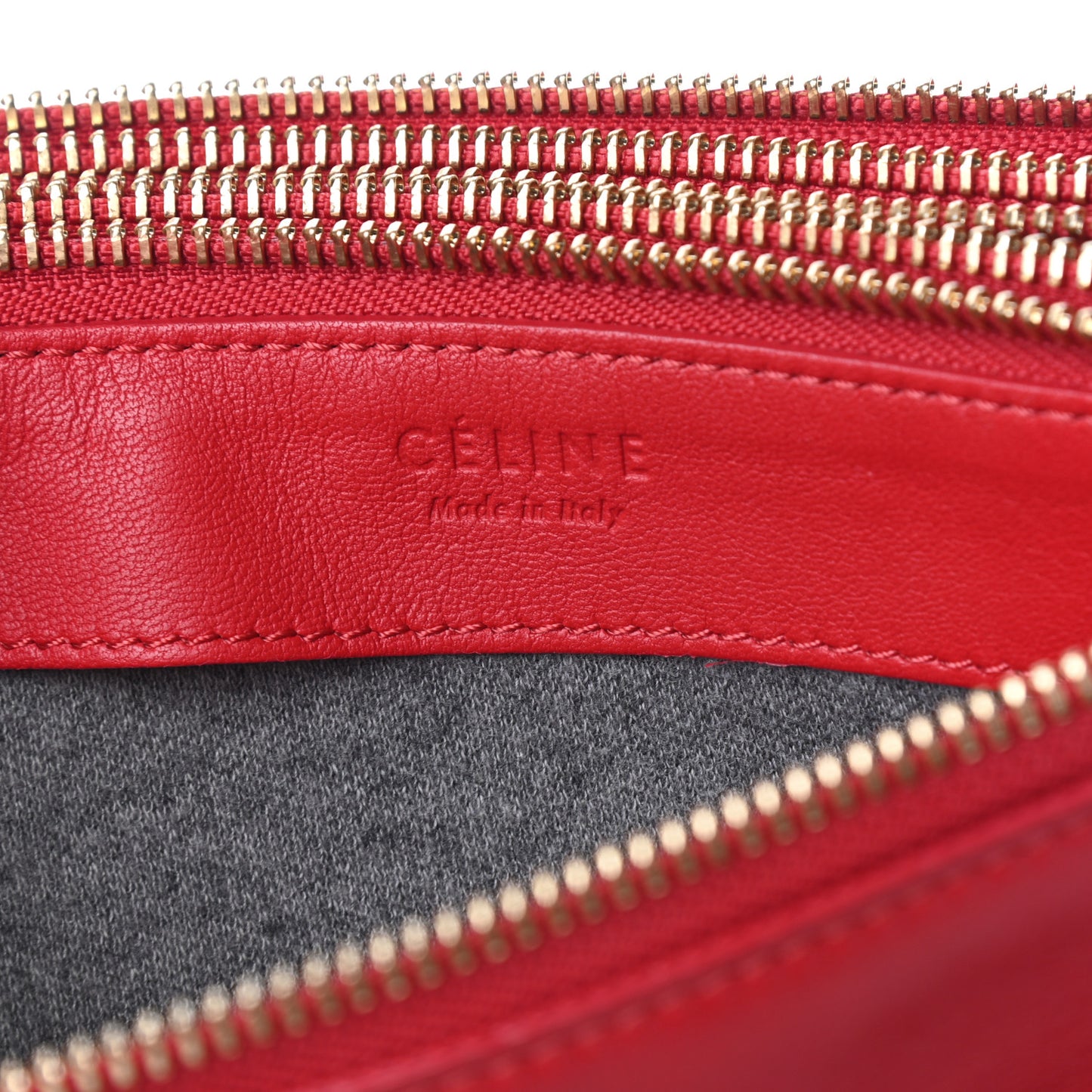 Lambskin Small Trio Crossbody Bag Red
