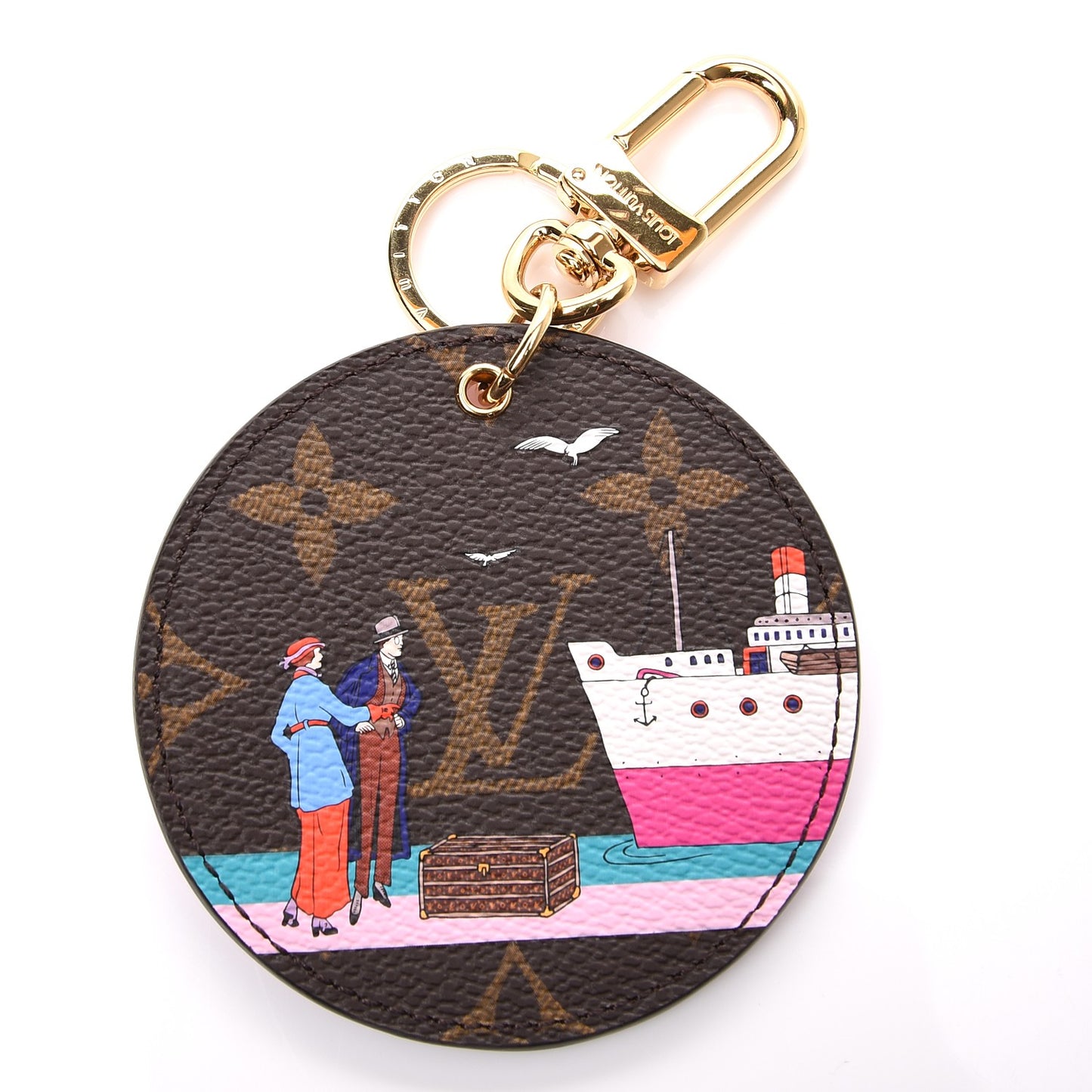 Monogram 2016 Christmas Animation Bag Charm Key Ring