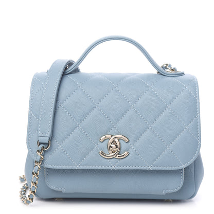 Chanel Caviar Quilted Small Business Affinity Flap Light Blue 1 of 10