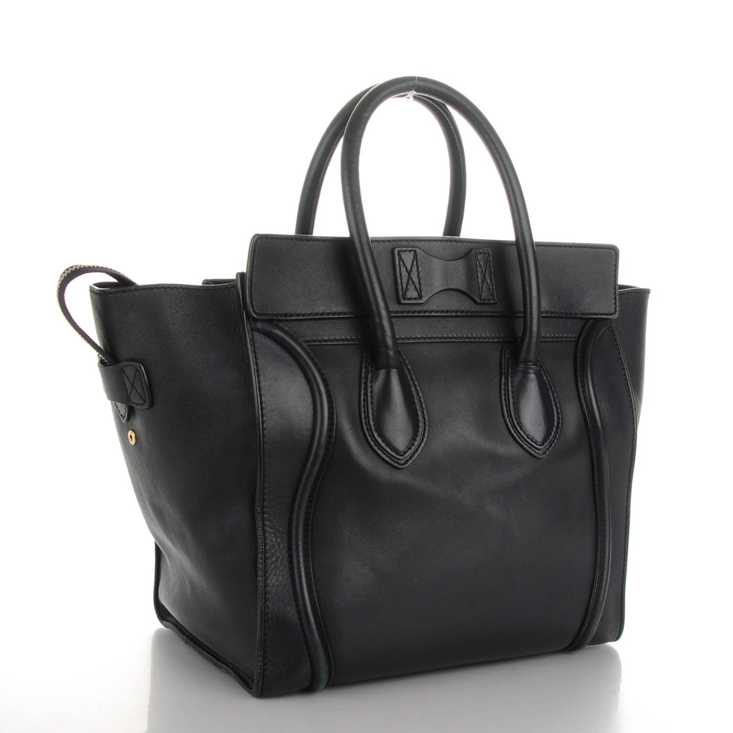 Celine Smooth Calfskin Mini Luggage Navy Blue 3 of 9