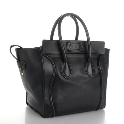 Celine Smooth Calfskin Mini Luggage Navy Blue 3 of 9
